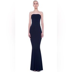 Norma Kamali Mermaid Fishtail Gown in Midnight Small